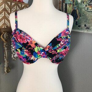 Liz Claiborne Floral Swimsuit Top